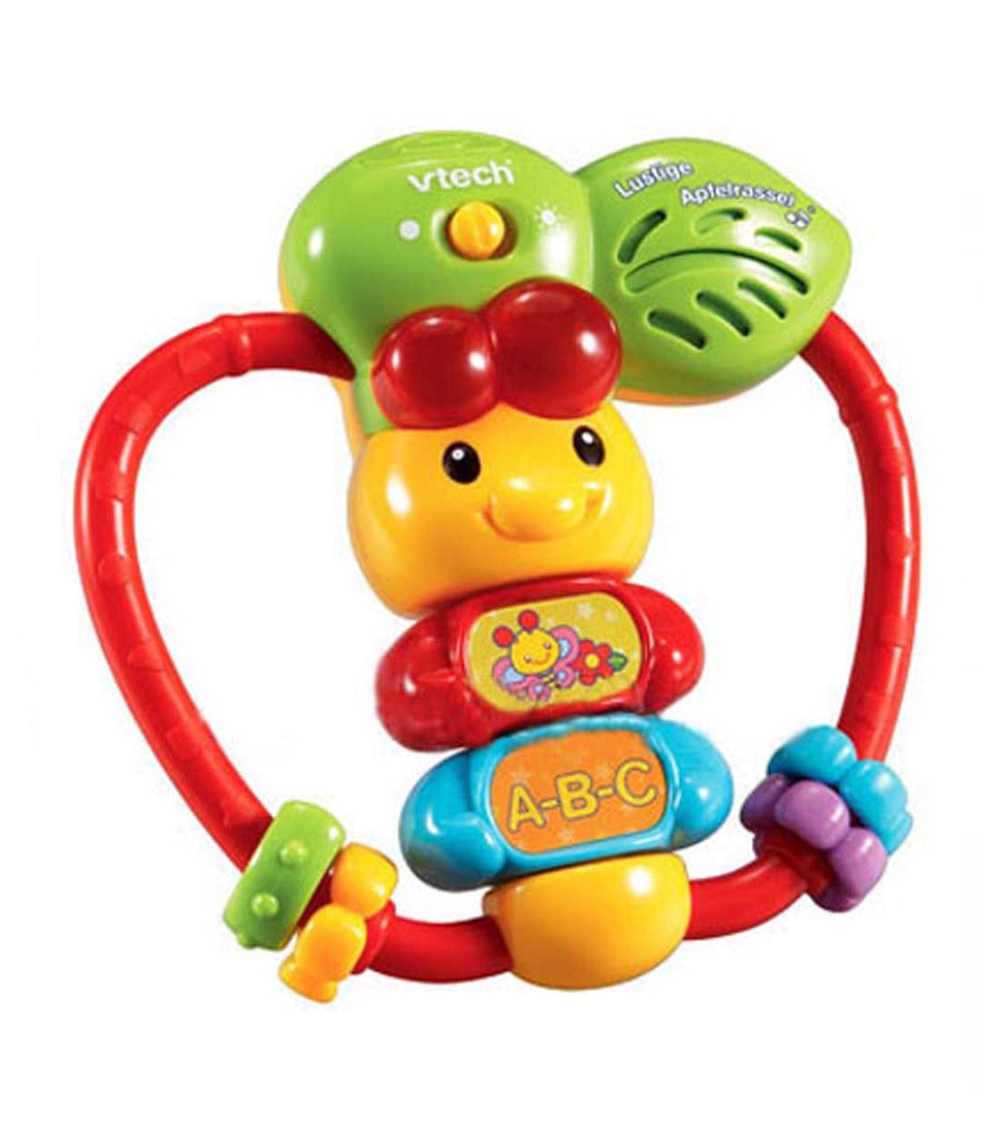 vtech multicolor shake and learn apple ratle