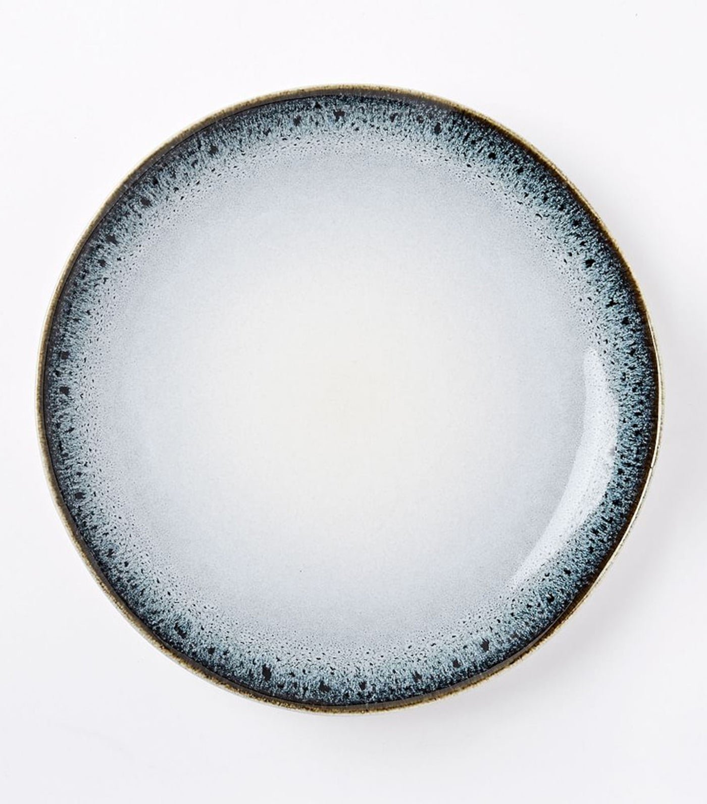west elm Reactive Glaze Dinnerware Collection - Black/White