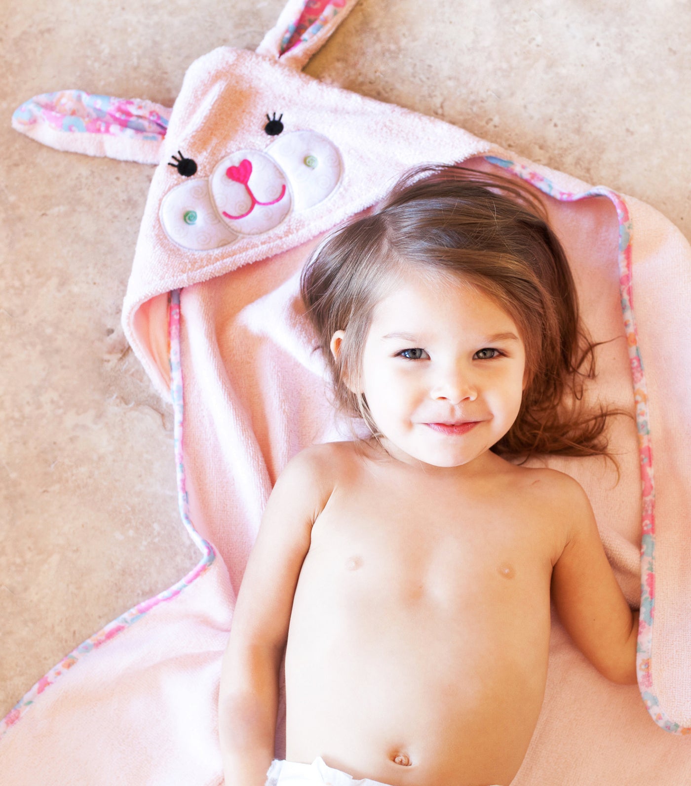 zoocchini baby hooded towel - beatrice the bunny
